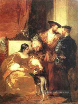  romantique Peintre - François Ier et la duchesse d’Etampes romantique Richard Parkes Bonington